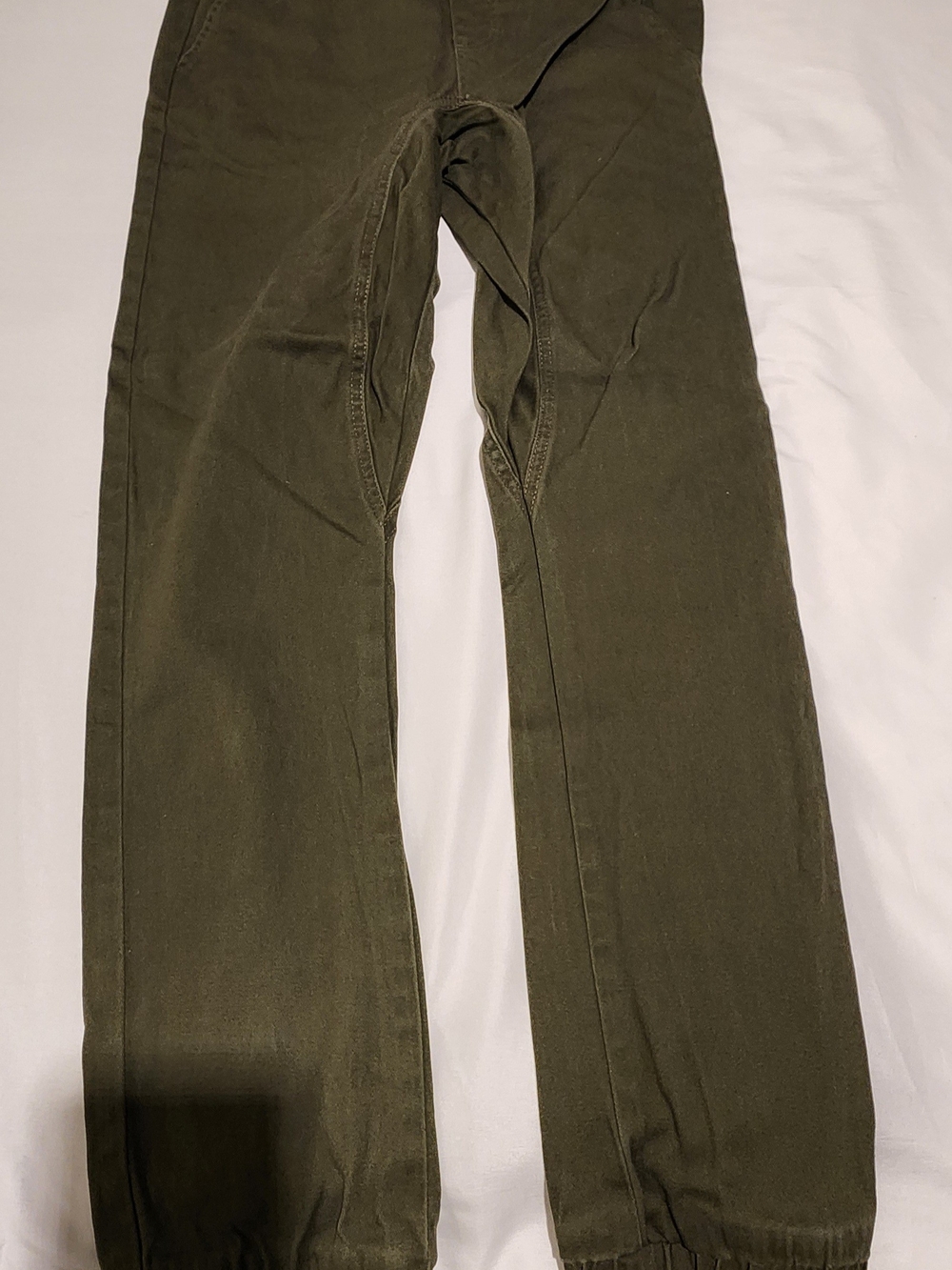 Men's Olive Green Jogger Pants - Casual Everyday Wear